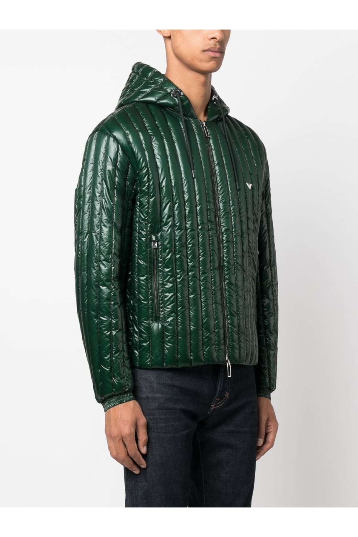 Green armani coat store