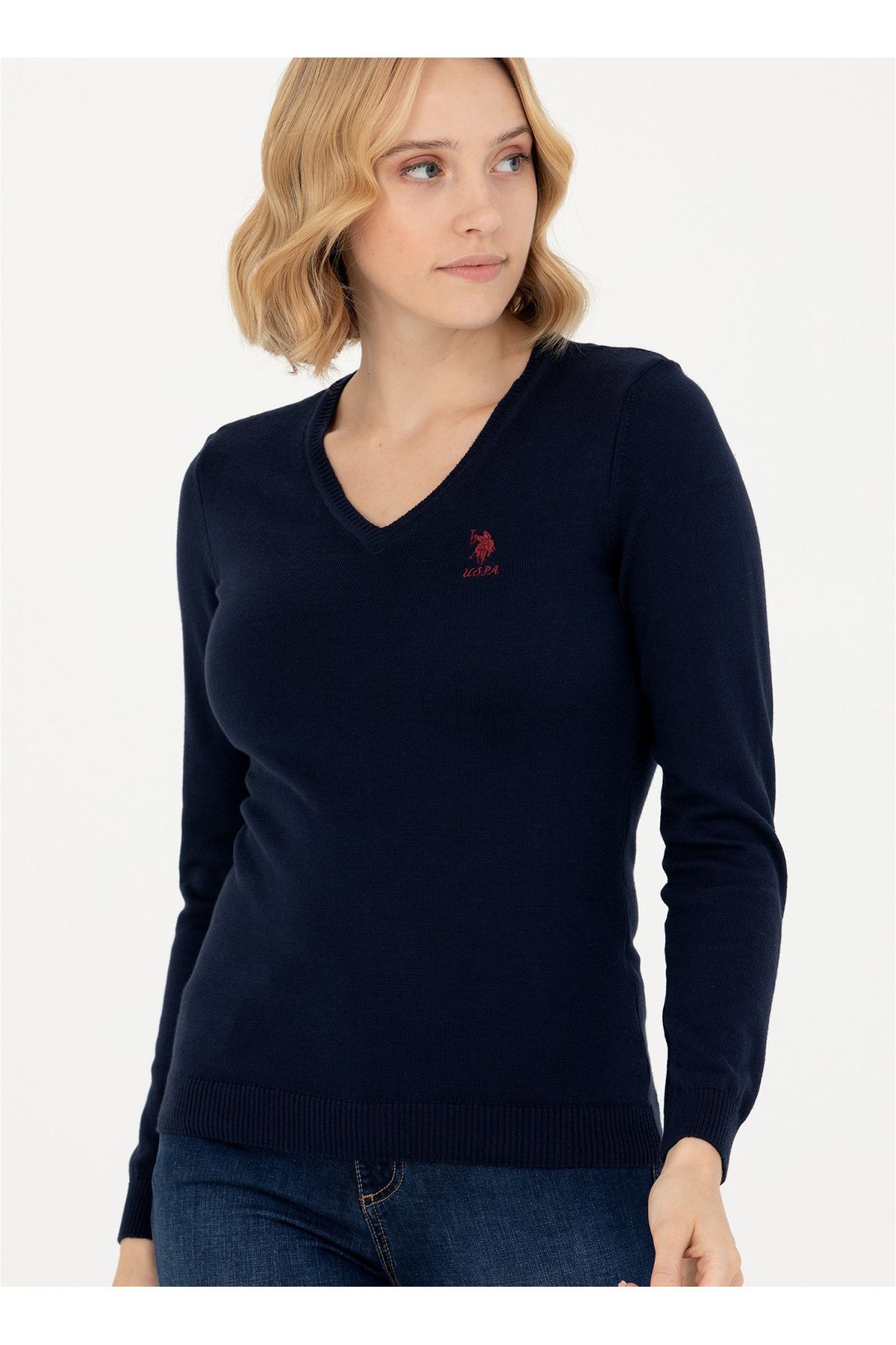 Navy blue hotsell sweater women's
