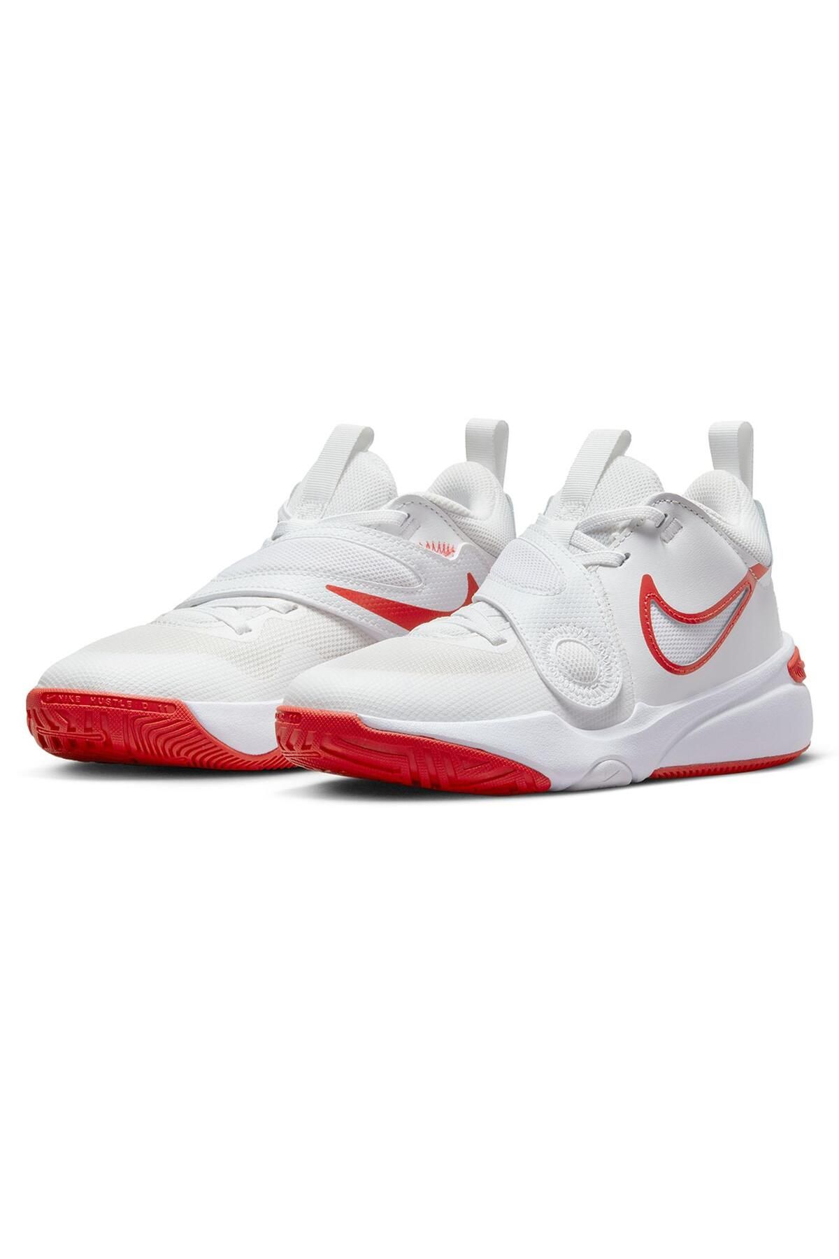 Nike Team Hustle D 11 White Basketball Shoes Trendyol