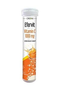 Efervit Vitamin C 1000 Mg Efervesan Suda Eriyen 20 Tablet