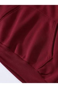 Benisengiydir-Claret Red Oversize Damen Sweatshirt 4