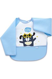 Baby Jem Poli Muşamba Kollu Mama Önlüğü (NOT: ÖNÜ ASLAN DESENLİDİR)