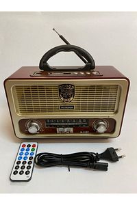 Bluetoothlu Kumandalı Usb Nostalji Radyo Tfcard