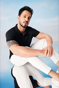 Erkek Siyah Polo Yaka Düz T-shirt A11b1146