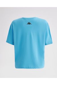 Kappa-Authentic Eler W Women's Light Blue Oversize Fit T-Shirt 5