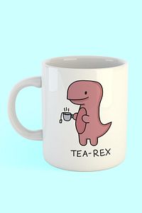 Tea Rex Baskılı Kahve Kupası