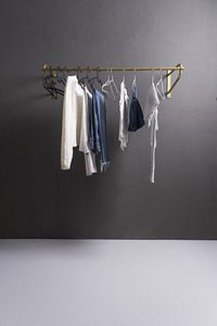 Gold Metal Duvar Askılık Ayaksız Konfeksiyon Askılığı