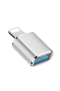 Lightning To Otg Adapter Lightning Iphone Ipad Dişi Usb Dönüştürücü Adaptör Gri