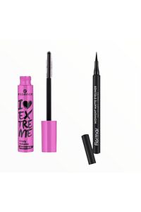 I Love Crazy Volume Extreme Maskara & Flormar Midnight Eyeliner - Süper Set