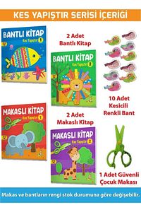 Yükselen Zeka 3-6 Yaş Mucit Karınca Kes Yapıştır Serisi
