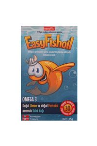 Easyfishoil Omega 3 Ve Vitamin D Içeren Takviye Edici Gıda 45 Gr