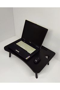 Laptop Masası Yonga Levha Siyah
