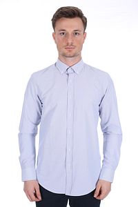 Erkek Açık Gri/Grey Uzun Kollu Gömlek 1912059