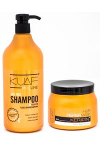 Tuzsuz Şampuan 1 L + Keratin Saç Maskesi 500 ml 456456456456456