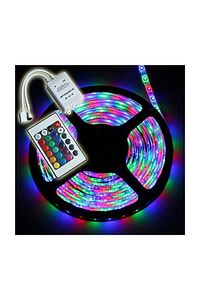 Animasyonlu Tak Çalıştır Kumandalı Trafolu Rgb Şerit Işık Aydınlatma 5 Metre
