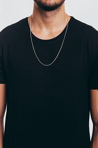 Gümüş Renk Unisex Yılan Zincir Kolye