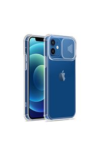 Iphone 11 Uyumlu Slayt Kamera Lens Korumalı Komple Şeffaf Telefon Kılıfı