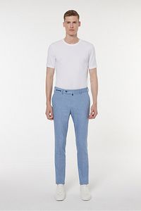 Andrea Nicolotti-Blue Fabric Trousers 2851-2 1