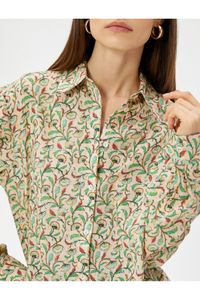 Koton-Authentic Patterned Shirt Relax Fit 5