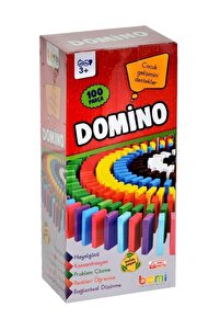 Eğitici Oyun Domino 100 Parça Ahşap