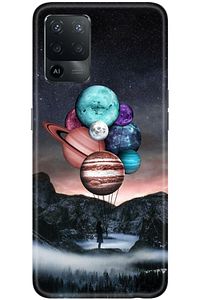 Reno 5 Lite Kılıf Silikon Baskılı Desenli Arka Kapak