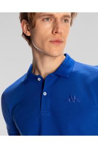 Kappa-Authentic Ferior Men's Navy Blue Regular Fit Polo T-Shirt 3