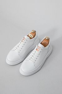Tommy Deri Sneaker Beyaz