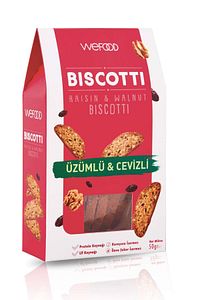 Üzümlü & Cevizli Biscotti 50 Gr