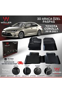 Toyota Corolla Paspas 2019 Sonrası 3d Havuzlu Paspas