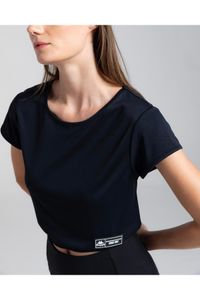 Kappa-Authentic Tier One Lamara Women's Black Regular Fit T-Shirt 4