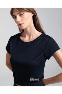 Kappa-Authentic Tier One Lamara Women's Black Regular Fit T-Shirt 3