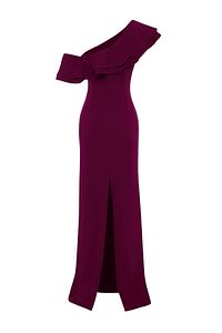 Trendyol Collection-Plum Woven Stylish Evening Dress & Homecoming Dress Tprss24Ae00066 7