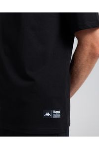 Kappa-Authentic Nara Men's Black Oversize Fit T-Shirt 5