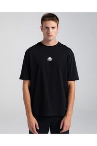 Kappa-Authentic Nara Men's Black Oversize Fit T-Shirt 1
