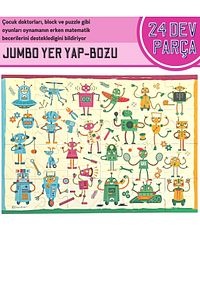 DoerKids-Robots Jumbo Floor Puzzle |   Robots Age 3 24 Pieces 2