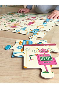 DoerKids-Robots Jumbo Floor Puzzle |   Robots Age 3 24 Pieces 7