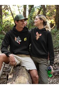 modaberry-Tom and Jerry Hooded Lover Sweatshirt Set of 2 1
