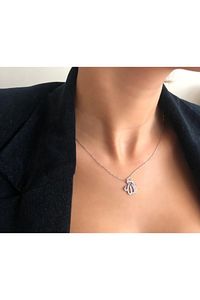 925 Ayar Rodium Kaplama Allah Yazılı Gümüş Kolye