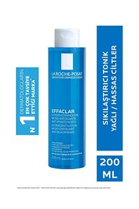 Effaclar Tonik Mikro Soyucu Yağlı/akneye Eğilim Gösteren Ciltler Ciltler Gözenek Sıkılaştırıcı 200ml
