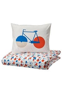 IKEA-Sportslıg Single Duvet Cover Set, White-Multicolor 1