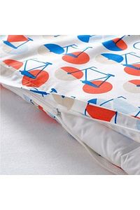 IKEA-Sportslıg Single Duvet Cover Set, White-Multicolor 4