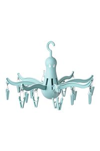 IKEA-Pressa Clothes Drying Rack 16 Pieces Clothes Dryer with Latch - Turquoise 1