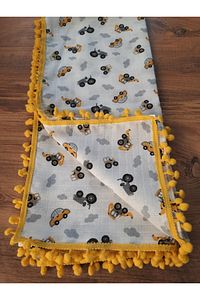 Ponponlu Muslin Bez
