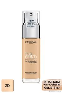 L'oréal Paris True Match Bakım Yapan Fondöten 2d Golden Almond