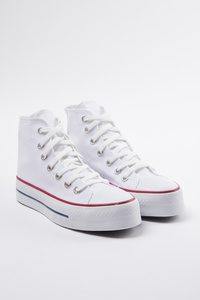 TRENDYOL SHOES-Pantofi de damă cu șireturi albi TAKAW25SN00000 5