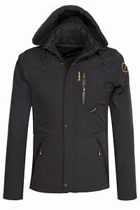 Erkek Siyah Softshell Mont
