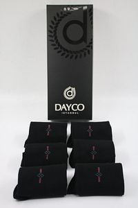 Bambu Kışlık Erkek Siyah Çorap 6 Çift Kutulu