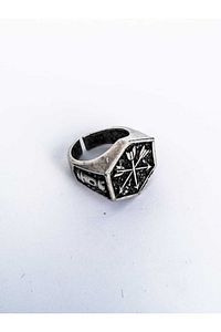Gümüş Kaplama Ayarlanabilir 3 Oklu Viking Yüzük