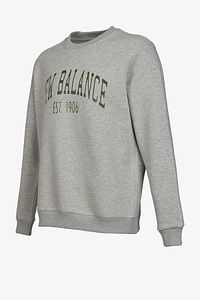 New Balance-Men's Gray Lifestyle Sweatshirt - Mnc3325-Ag 1