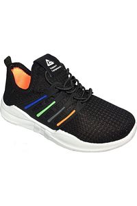 2922 Siyah Erkek Çocuk Aqua Fileli Spor Ayakkabı